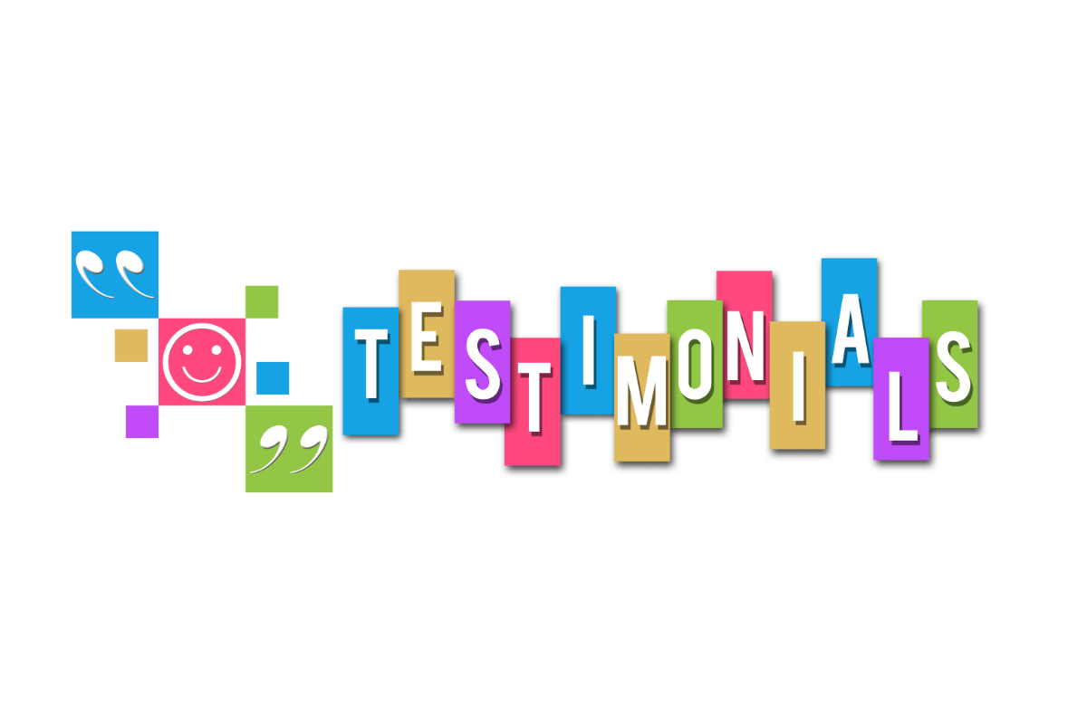 Testimonals from clients