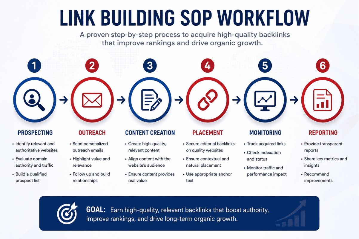 Link building SOP workflow