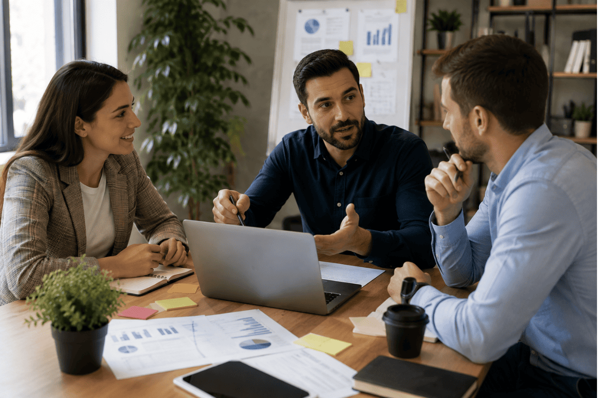 Business meeting marketing strategy