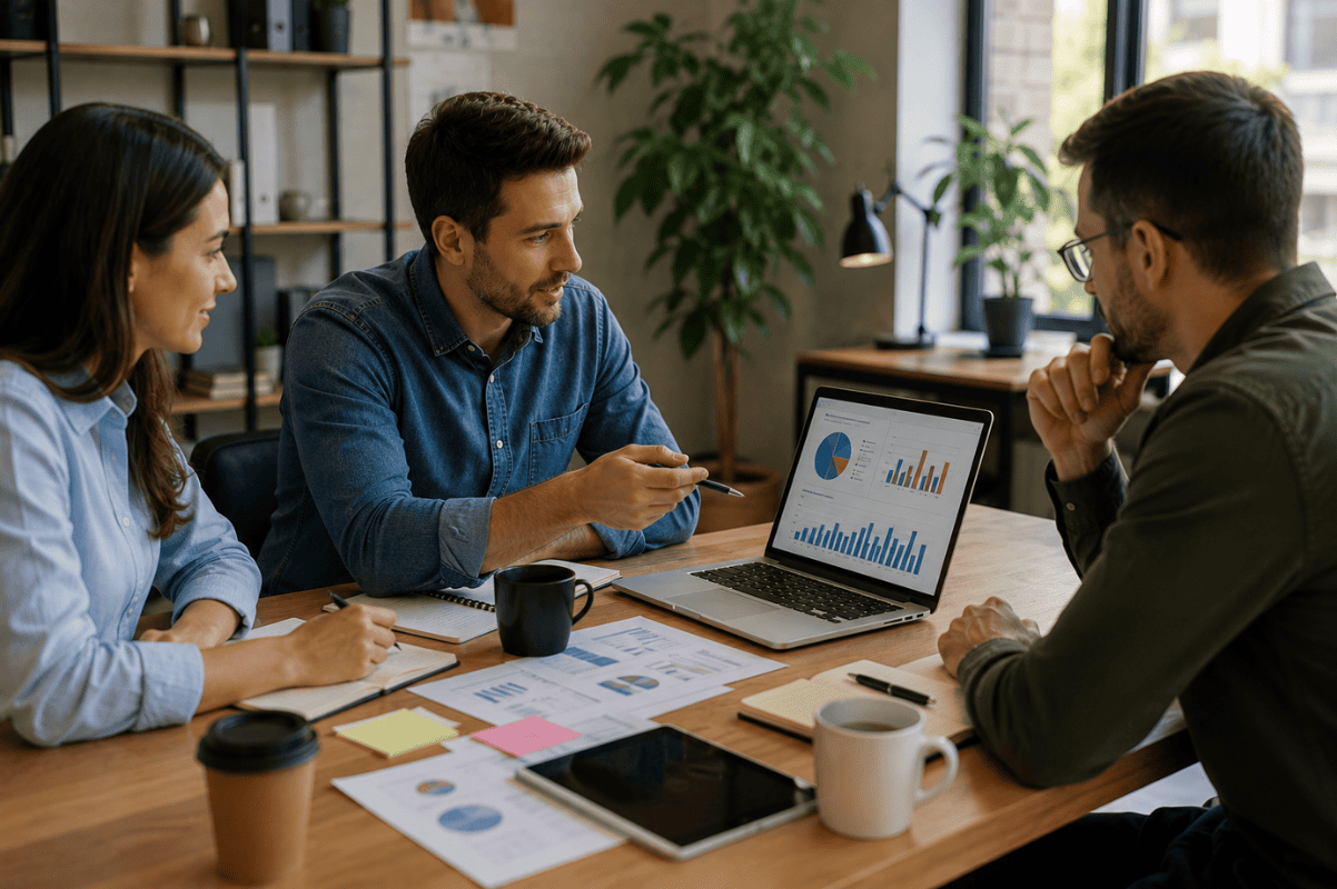 local business marketing strategy meeting
