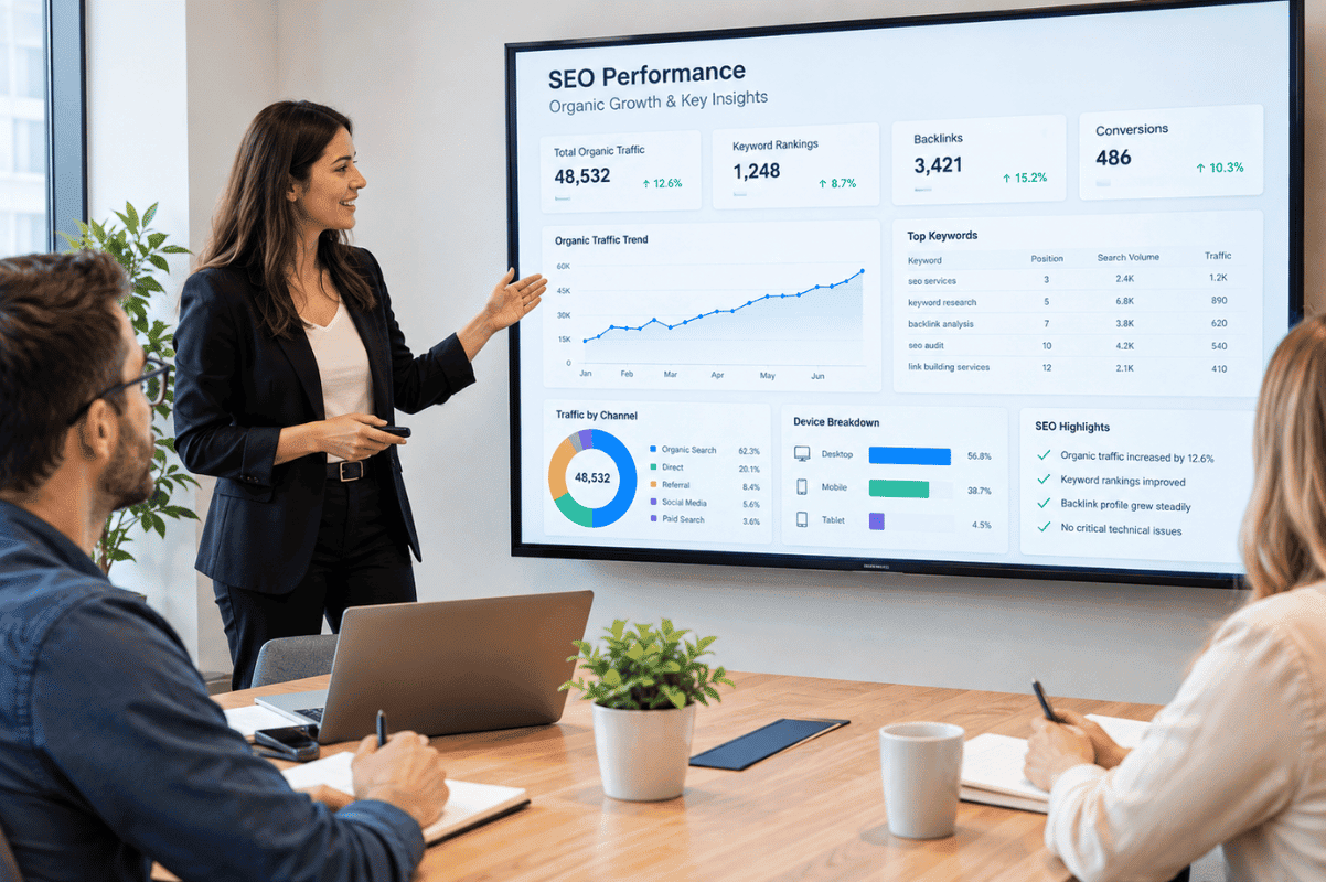 SEO presentation client